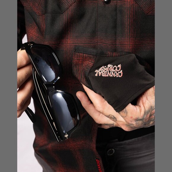 DIXXON FLANNEL x CANNIBAL CORPSE Flannel Shirt - Men's 2XL - Collab - Picture 10 of 12